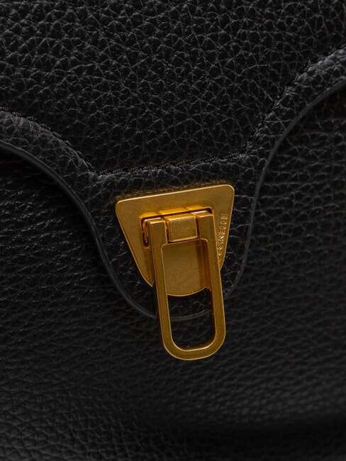 MARVIN Borsa a mano mini in pelle con tracolla Nero - Borse Donna