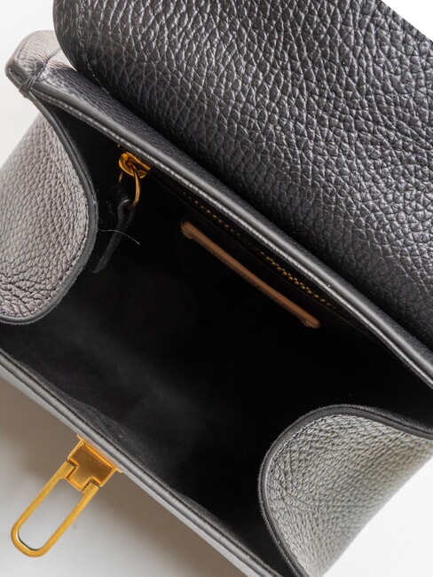 MARVIN Borsa a mano mini in pelle con tracolla Nero - Borse Donna