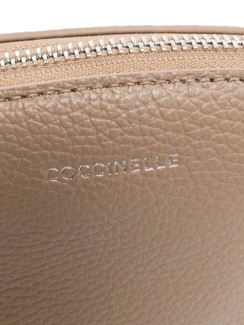 AGATEA Beauty trousse in pelle warm taupe - Bustine & Necessaire