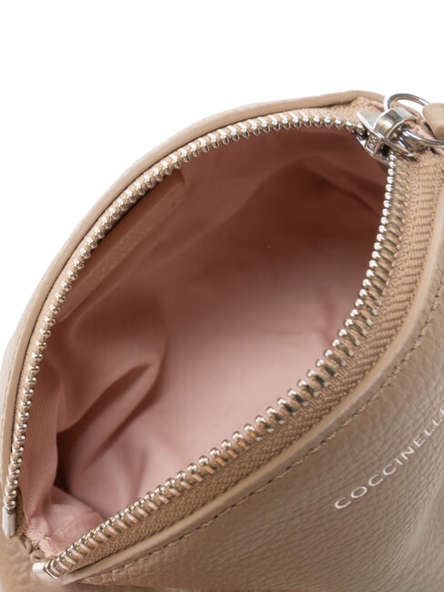 AGATEA Beauty trousse in pelle warm taupe - Bustine & Necessaire