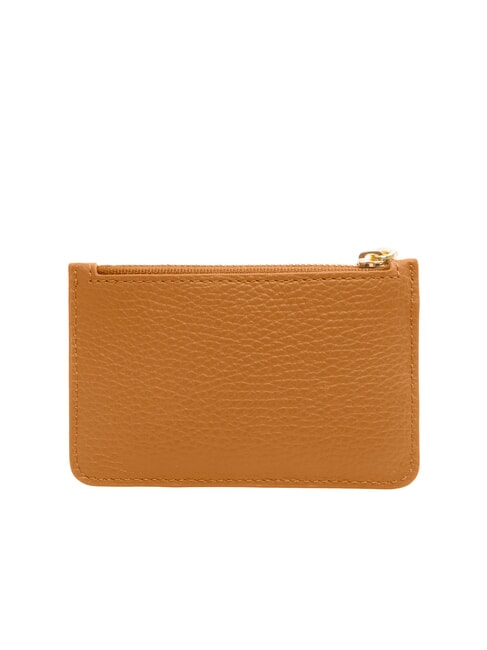 ROUNDED PRINTED Portacarte piatto in pelle con zip CUIR - Portafogli Donna