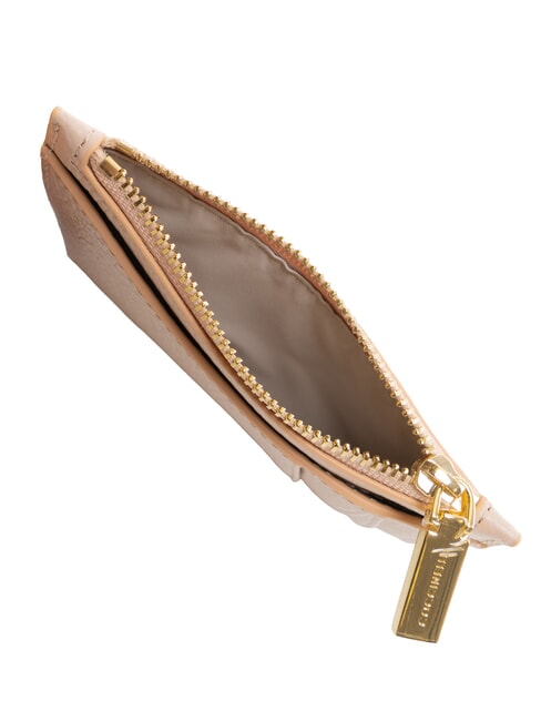 ROUNDED PRINTED Portacarte piatto in pelle con zip rosette - Portafogli Donna