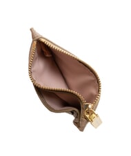 COCCINELLE ROUNDED PRINTED Portacarte piatto in pelle con zip warm taupe - Portafogli Donna - 3