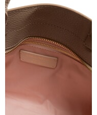 COCCINELLE KLICHE Borsa a mano in pelle con tracolla warm taupe - Borse Donna - 6