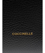 COCCINELLE KLICHE Borsa a mano in pelle con tracolla Nero - Borse Donna - 5