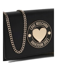 LOVE MOSCHINO SMART DAILY Pochette con tracolla metallica Nero - Borse Donna - 3