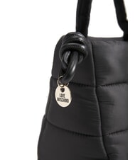 LOVE MOSCHINO AIR WAVE Borsa shopping puffy Nero - Borse Donna - 3