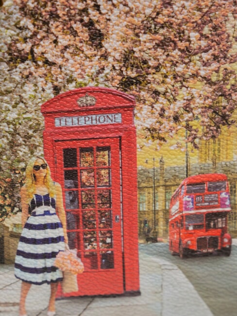 YESBAG Borsa piatta a tracolla english rose - Borse Donna