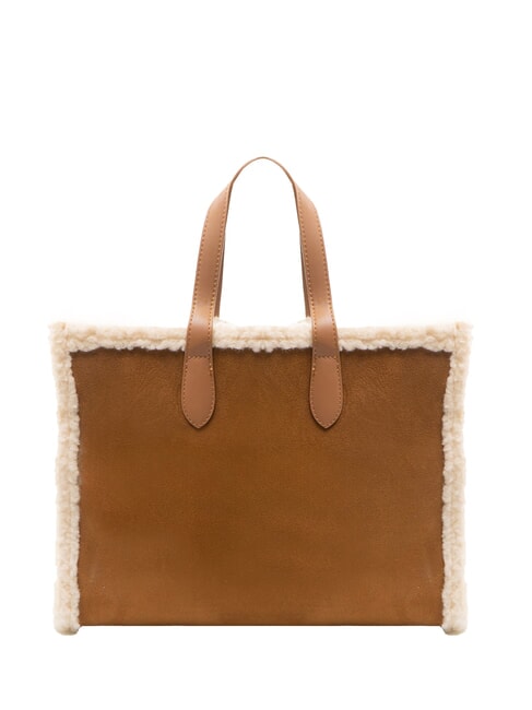 SHERPA Borsa a mano media con tracolla dark cuoio - Borse Donna