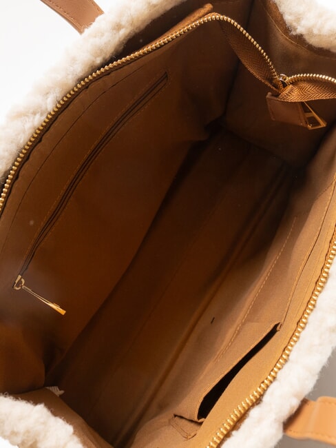 SHERPA Borsa a mano media con tracolla dark cuoio - Borse Donna