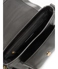 THE BRIDGE FAENTINA Borsa a tracolla grande in pelle Nero Oro - Borse Donna - 5