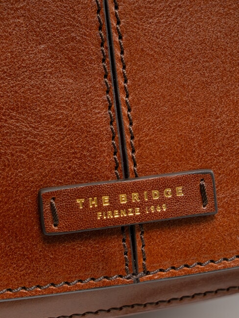 FAENTINA Borsa a tracolla grande in pelle MARRONE - Borse Donna