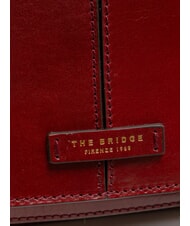 THE BRIDGE FAENTINA Borsa a tracolla grande in pelle Chianti/Bordeaux/Oro          - Borse Donna - 3
