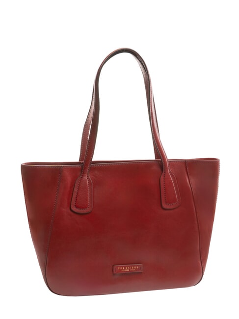 MADDALENA Shopping bag in pelle Chianti/Bordeaux/Oro          - Borse Donna