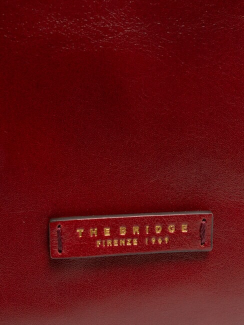 MADDALENA Shopping bag in pelle Chianti/Bordeaux/Oro          - Borse Donna