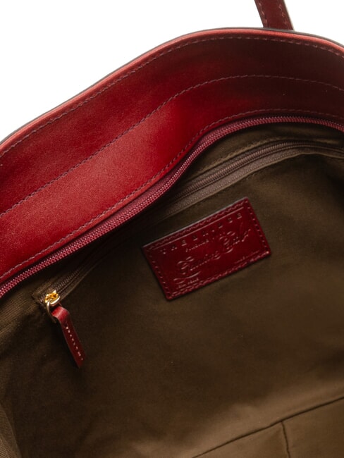 MADDALENA Shopping bag in pelle Chianti/Bordeaux/Oro          - Borse Donna