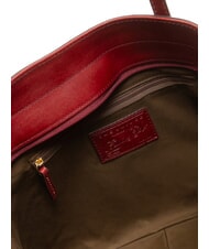 THE BRIDGE MADDALENA Shopping bag in pelle Chianti/Bordeaux/Oro          - Borse Donna - 5