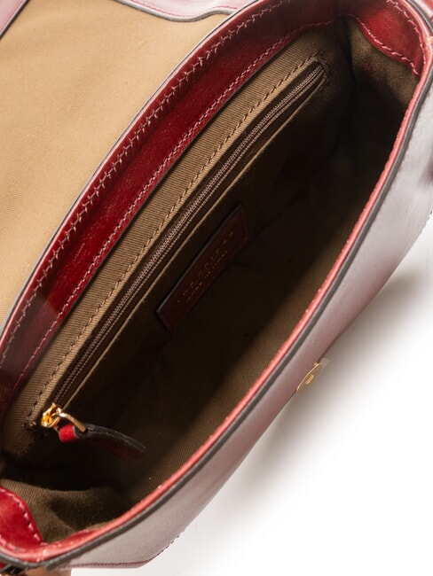 FAENTINA Mini postina in pelle Chianti/Bordeaux/Oro          - Borse Donna