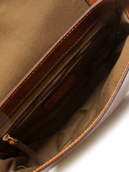 FAENTINA Mini postina in pelle MARRONE - Borse Donna