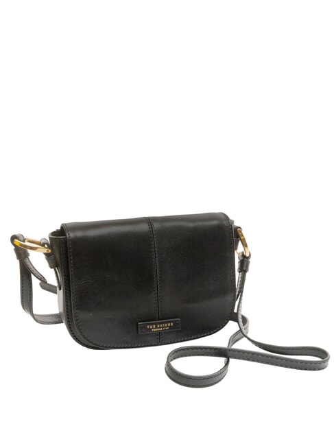 FAENTINA Mini postina in pelle Nero Oro - Borse Donna
