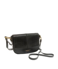 THE BRIDGE FAENTINA Mini postina in pelle Nero Oro - Borse Donna - 2