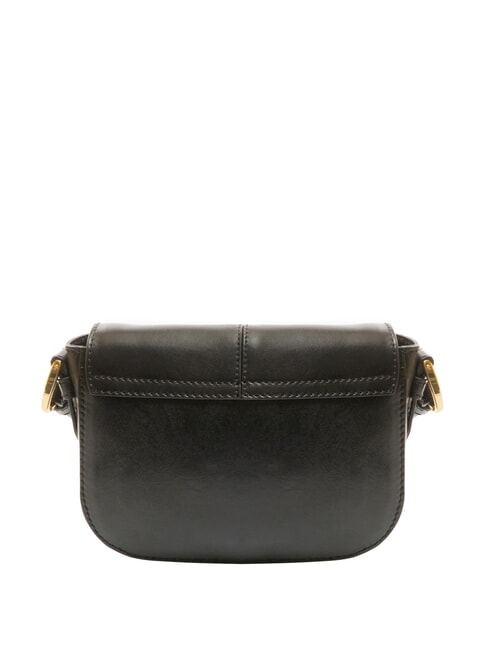 FAENTINA Mini postina in pelle Nero Oro - Borse Donna