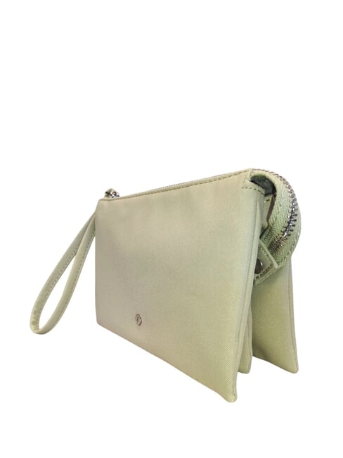 POUCHY Pochette media a 3 scomparti sage green - Borse Donna