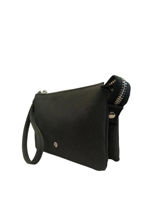 POUCHY Pochette mini a 3 scomparti NERO - Borse Donna