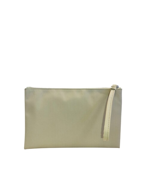POUCHY Pochette piatta con tasca porta carte sage green - Borse Donna