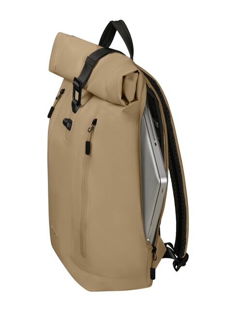 COATIFY BIZ Zaino rolltop porta pc 15.6" sand - Zaini da lavoro porta PC