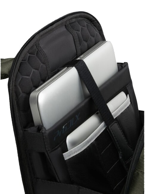 PRO-DLX 6  Zaino porta PC 14" green - Zaini da lavoro porta PC