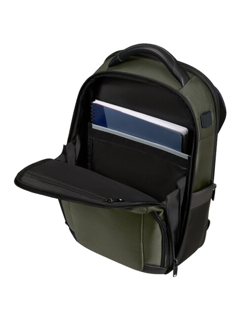PRO-DLX 6  Zaino porta PC 14" green - Zaini da lavoro porta PC