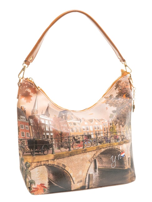 YESBAG Hobo Bag a spalla autumn river - Borse Donna