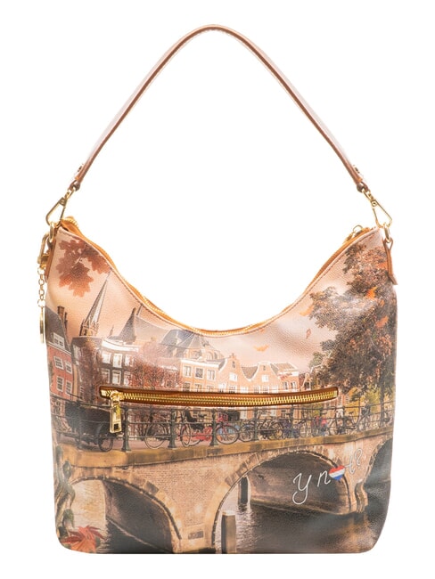 YESBAG Hobo Bag a spalla autumn river - Borse Donna