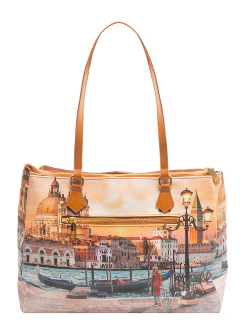 YESBAG Borsa a spalla stampata venice sunset - Borse Donna