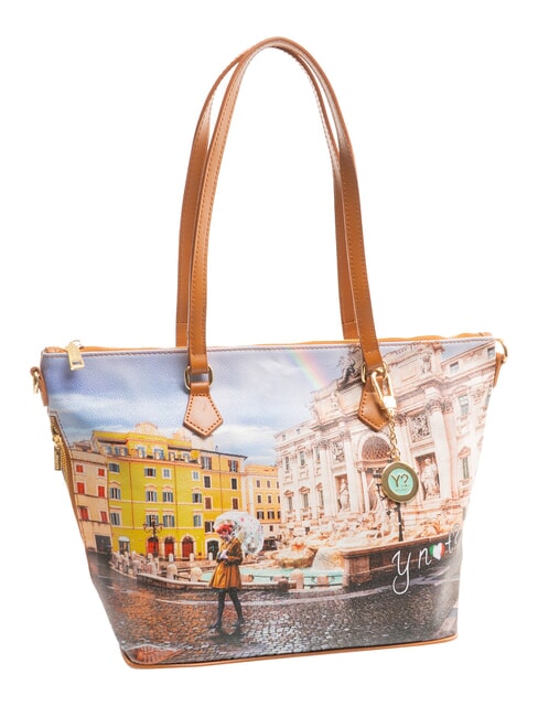 YESBAG Shopping Bag rainbow rome - Borse Donna