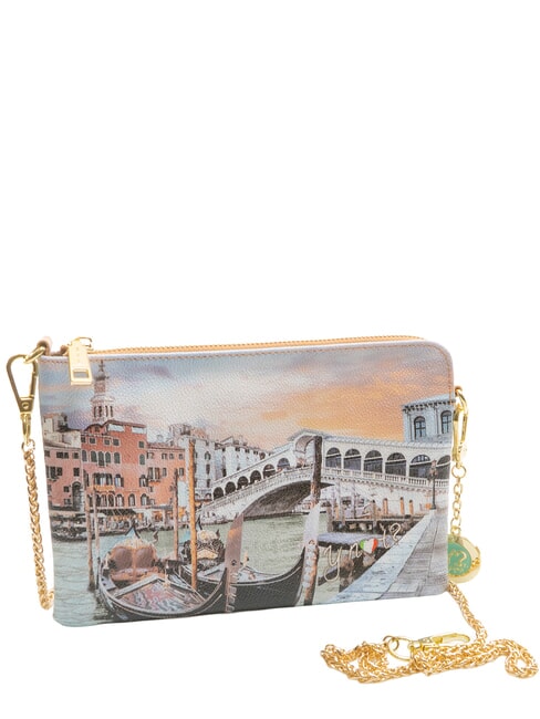 YESBAG Clutch con polsierina e tracolla venezia - Borse Donna