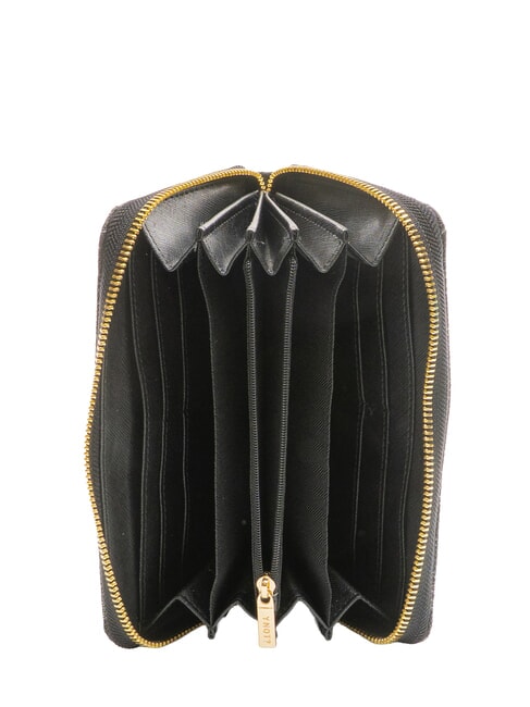 ROMANCE Portafoglio zip around NERO - Portafogli Donna