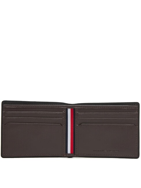 TH CORP Portafoglio compatto in pelle coffee bean - Portafogli Uomo