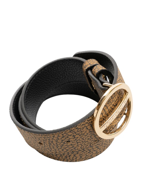 GRAFFITI Cintura reversibile op naturale/nero - Cinture