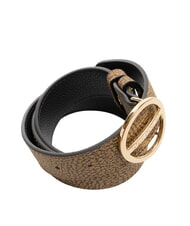 BORBONESE GRAFFITI Cintura reversibile op naturale/nero - Cinture - 3