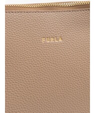 FURLA CLASSIC Shopper in pelle taupe - Borse Donna - 4