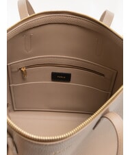 FURLA CLASSIC Shopper in pelle taupe - Borse Donna - 5