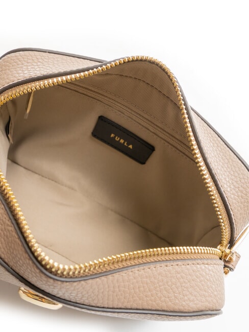 GARDENIA Borsa camera case in pelle stampa keria taupe+toni cognac - Borse Donna