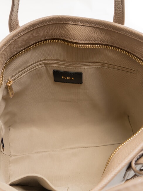 CLASSIC Shopper a mano, in pelle taupe - Borse Donna