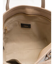 FURLA CLASSIC Shopper a mano, in pelle taupe - Borse Donna - 5