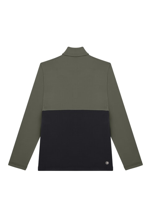 SCI FACETIME Felpa full zip in pile forest-black - Felpe Uomo