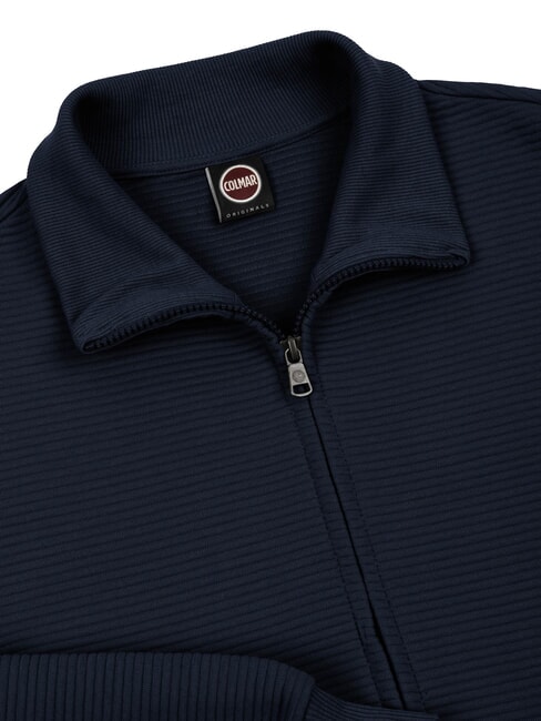 MAINSTREAM Felpa full zip navy blue - Felpe Uomo