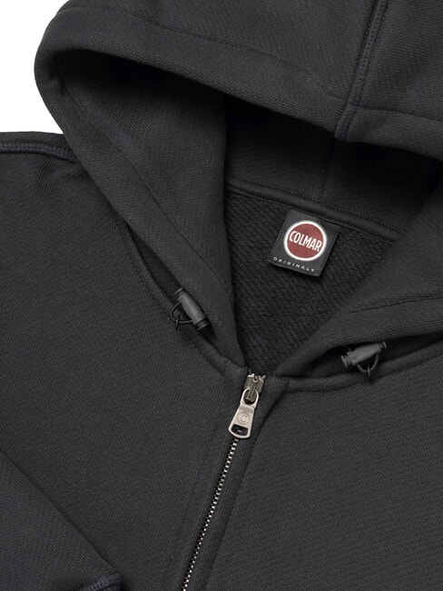 SHADY  Felpa full zip con cappuccio black - Felpe Uomo