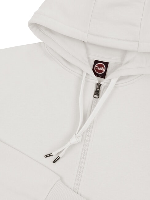 CONNECTIVE  Felpa full zip con cappuccio white - Felpe Uomo